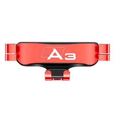 Support Téléphone Audi A3 S3 RS3 Noir Rouge - installé sur véhicule - Becquet Voiture