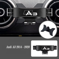 Support Téléphone Audi A3 S3 RS3 Noir Rouge - packshot studio - Becquet Voiture