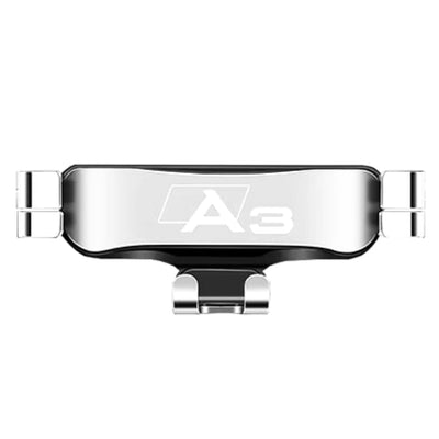Support Téléphone Audi A3 S3 RS3 Noir Rouge - vue de trois-quarts - Becquet Voiture