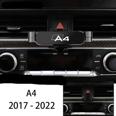 Support Téléphone Audi A4 S4 RS4 B8 B9 - vue de trois-quarts - Becquet Voiture