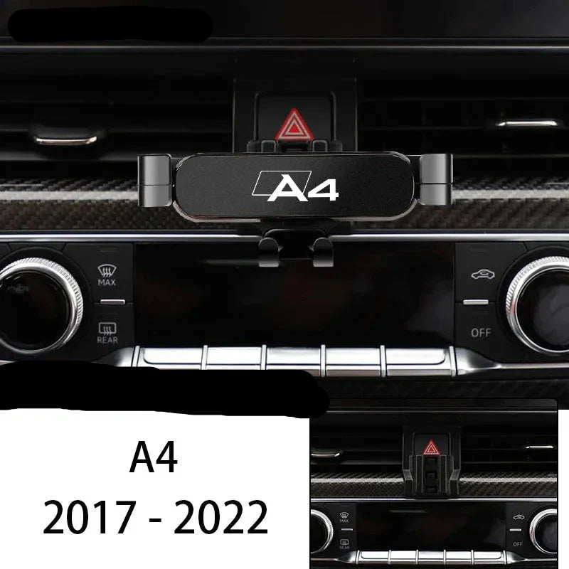 Support Téléphone Audi A4 S4 RS4 B8 B9 - vue de trois-quarts - Becquet Voiture