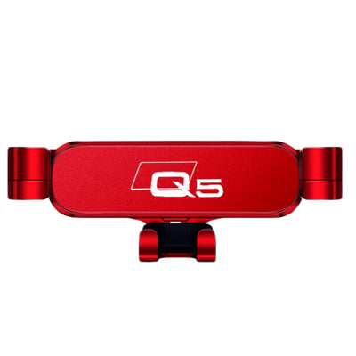 Support Téléphone Audi Q5 8R FY Noir Rouge Argent - vue arrière - Becquet Voiture