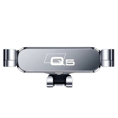 Support Téléphone Audi Q5 8R FY Noir Rouge Argent - vue de trois-quarts - Becquet Voiture