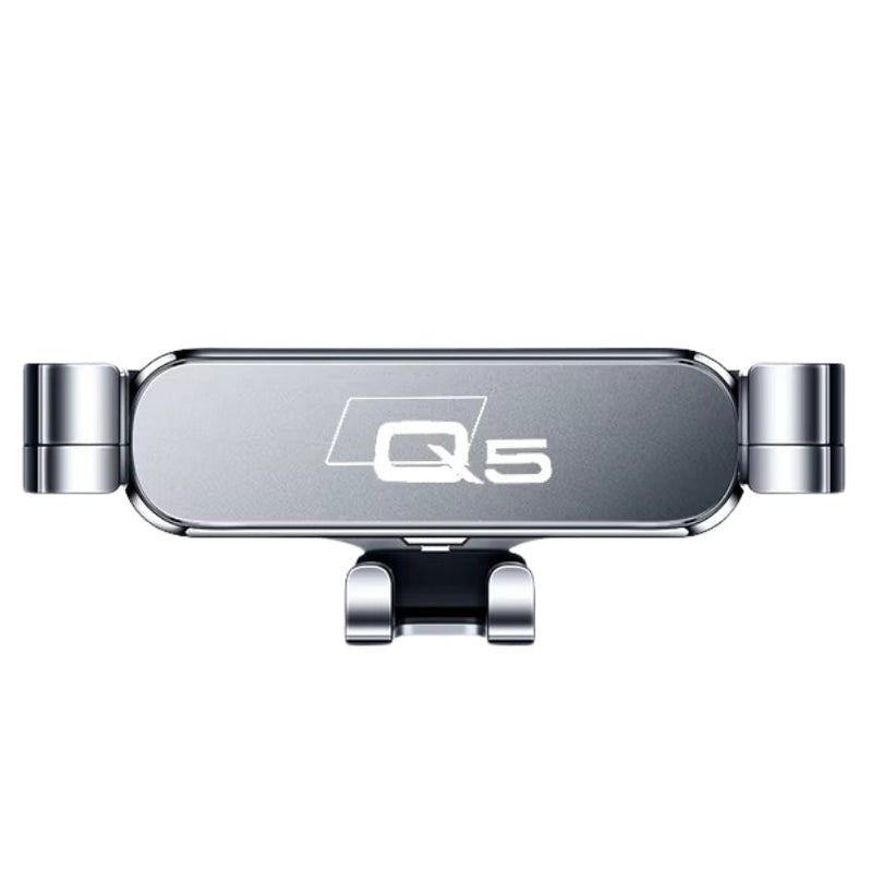 Support Téléphone Audi Q5 8R FY Noir Rouge Argent - vue de trois-quarts - Becquet Voiture
