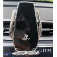 Support Téléphone Chargeur Sans Fil Acura 15W Qi - vue de profil - Becquet Voiture