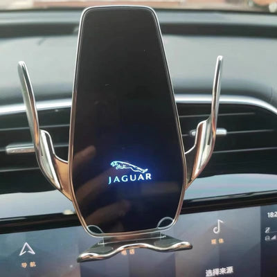 Support Téléphone Chargeur Sans Fil Jaguar 15W - installé sur véhicule - Becquet Voiture