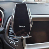 Support Téléphone Chargeur Sans Fil Jeep 15W - vue rapprochée - Becquet Voiture