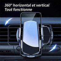 Lexus 15W Wireless Charger Phone Mount - three-quarter view - Becquet Voiture