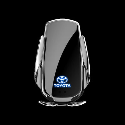 Support Téléphone Chargeur Sans Fil Toyota 15W Qi - vue de face 2 - Becquet Voiture