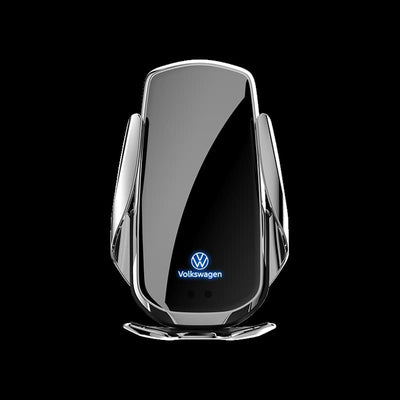 Support Téléphone Chargeur Sans Fil Volkswagen 15W - vue de profil 2 - Becquet Voiture