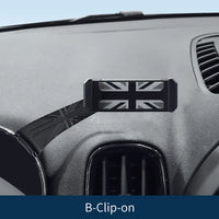 Support Téléphone Voiture Mini Cooper Clubman Countryman - vue de trois-quarts - Becquet Voiture