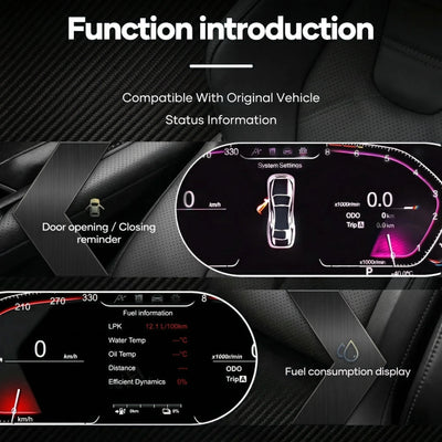 Tableau de Bord Numérique Audi A3 2013-2017 - vue de profil - Becquet Voiture