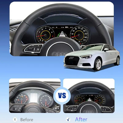 Tableau de Bord Numérique Audi A3 2013-2019 - packshot studio - Becquet Voiture