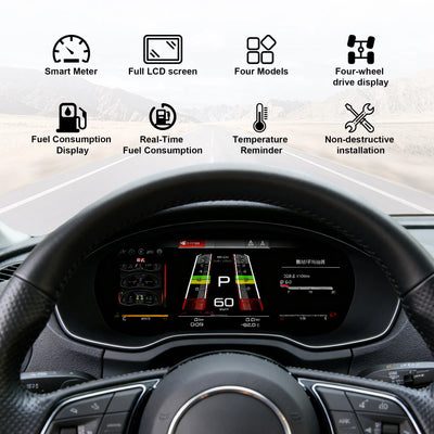 Tableau de Bord Numérique Audi A3 2014-2020 - vue arrière - Becquet Voiture