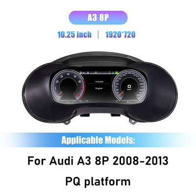 Tableau de Bord Numérique Audi A3 8P 2008-2013 (réf. 2) - détail du montage - Becquet Voiture