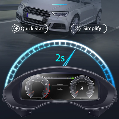 Tableau de Bord Numerique Audi A3 8V 2014-2019 - installé sur véhicule - Becquet Voiture