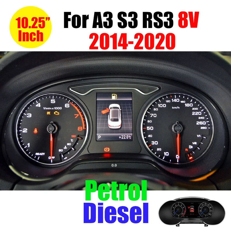 Digitales Armaturenbrett Audi A3 A4 A5 Q5 TT - Montagedetail - Becquet Voiture