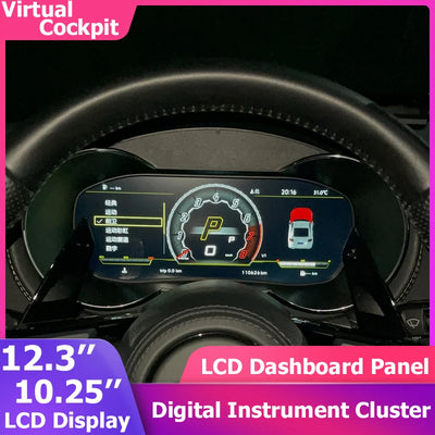 Tableau de Bord Numérique Audi A3 A4 TT Q5 Q7 - vue de face - Becquet Voiture
