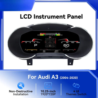 Tableau de Bord Numérique Audi A3 S3 8V - vue de face - Becquet Voiture