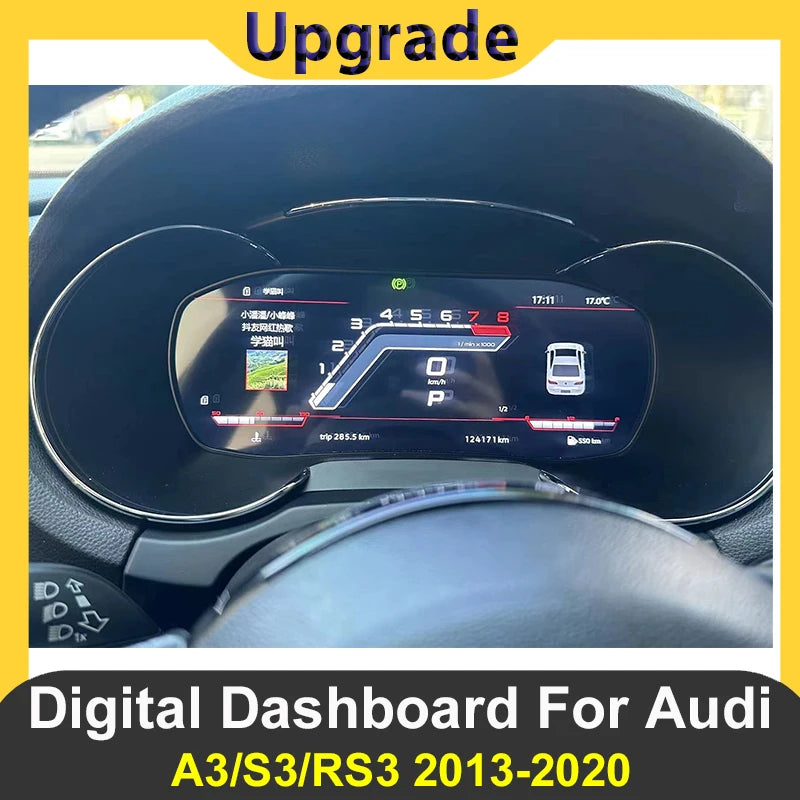 Tableau de Bord Numérique Audi A3 S3 RS3 2013-2020 - vue de face - Becquet Voiture