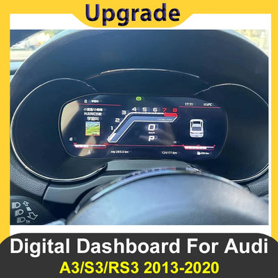 Tableau de Bord Numérique Audi A3 S3 RS3 2013-2020 - vue de face - Becquet Voiture