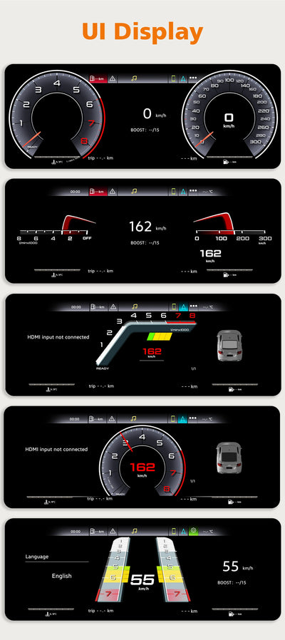 Tableau de Bord Numérique Audi A4 2009-2012 (réf. 2) - packshot studio - Becquet Voiture