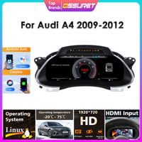 Tableau de Bord Numérique Audi A4 2009-2012 (réf. 2) - vue de face - Becquet Voiture