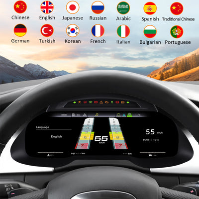 Tableau de Bord Numérique Audi A4 2009-2012 - vue arrière - Becquet Voiture