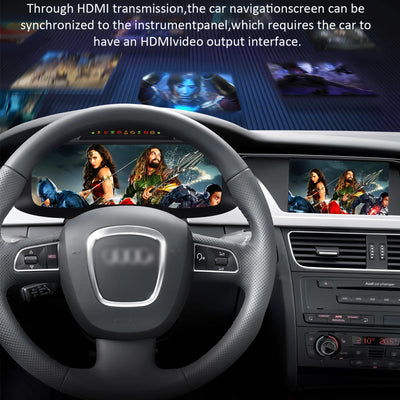 Tableau de Bord Numérique Audi A4 2009-2012 - vue de trois-quarts - Becquet Voiture