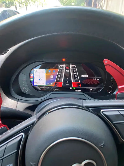 Tableau de Bord Numérique Audi A4 A5 Q5 2008-2018 - vue de profil - Becquet Voiture