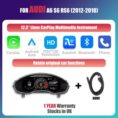 Tableau de Bord Numérique Audi A6 A7 2009-2018 - en situation - Becquet Voiture