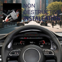 Digitales Armaturenbrett Audi A6 A7 2013-2018 unter Linux - Studio-Packshot - Becquet Voiture