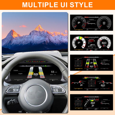 Tableau de Bord Numérique Audi A6 A7 C7 2013-2018 - vue arrière - Becquet Voiture
