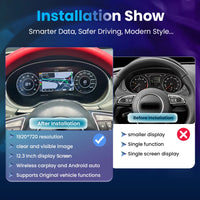 Audi Q3 Digital Dashboard - rear view - Becquet Voiture