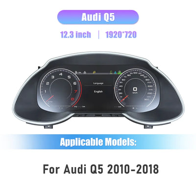 Tableau de Bord Numérique Audi Q5 2010-2018 - détail du montage - Becquet Voiture