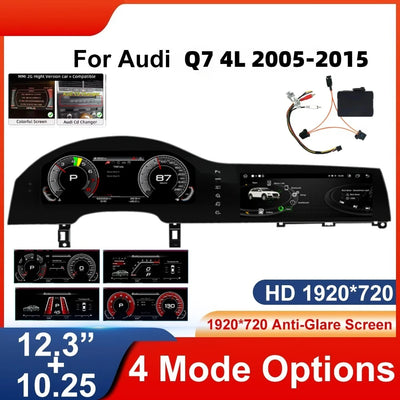 Tableau de Bord Numérique Audi Q7 4L 2005-2015 - détail du montage - Becquet Voiture