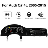 Digital Instrument Cluster Audi Q7 4L 2005-2015 - side view - Becquet Voiture