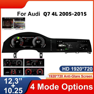 Tableau de Bord Numérique Audi Q7 4L 2005-2015 - vue rapprochée - Becquet Voiture
