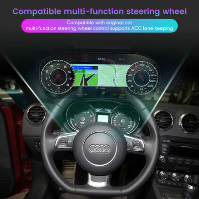 Tableau de Bord Numérique Audi TT 2008-2014 - vue arrière - Becquet Voiture