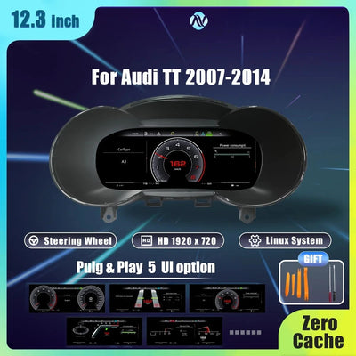 Tableau de Bord Numérique Audi TT 2008-2015 - vue de face - Becquet Voiture