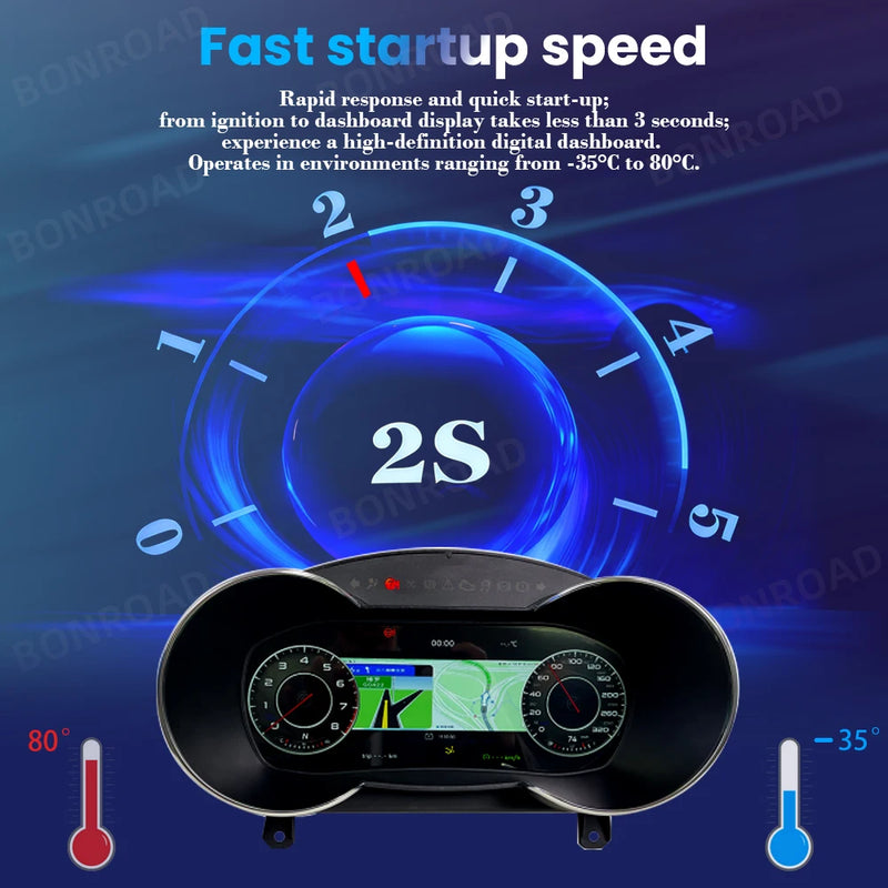 Digital Dashboard Audi TT TTS CarPlay Android Auto - rear view - Becquet Voiture