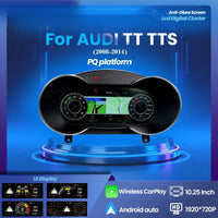 Digital Dashboard Audi TT TTS CarPlay Android Auto - front view - Becquet Voiture