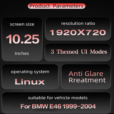 Tableau de Bord Numérique BMW E46 M3 1998-2006 - packshot studio - Becquet Voiture