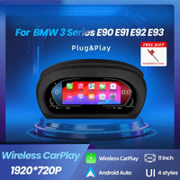 Tableau de Bord Numérique BMW E90 E91 E92 CarPlay - vue de face - Becquet Voiture