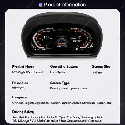 Tableau de Bord Numérique BMW E90 E91 E92 E93 2005-2012 - installé sur véhicule - Becquet Voiture