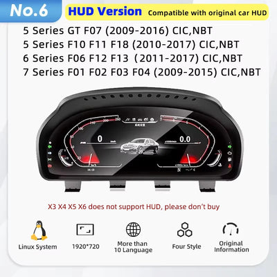Tableau de Bord Numérique BMW E90 F10 F30 Multi-Modèles - installé sur véhicule 2 - Becquet Voiture
