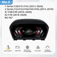 Tableau de Bord Numérique BMW E90 F10 F30 Multi-Modèles - vue de face 2 - Becquet Voiture