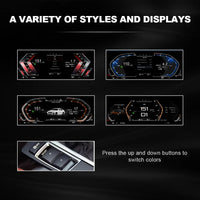 Tableau de Bord Numérique BMW E90 F10 F30 Multi-Modèles - vue de trois-quarts - Becquet Voiture