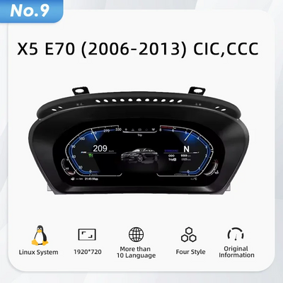 Tableau de Bord Numérique BMW E90 F10 F30 Multi-Modèles - vue rapprochée - Becquet Voiture