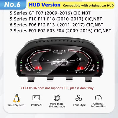Tableau de Bord Numérique BMW E90 F30 E60 X5 - installé sur véhicule 2 - Becquet Voiture